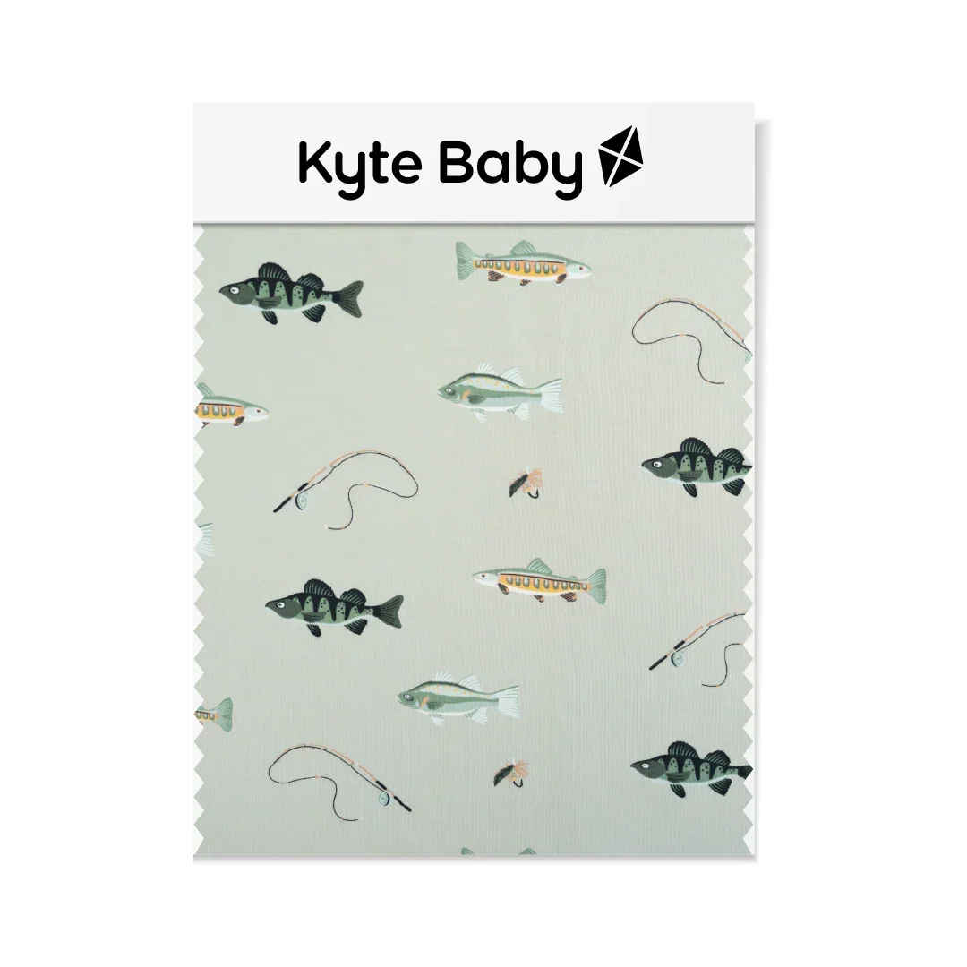 Swaddle Blanket in Fishing