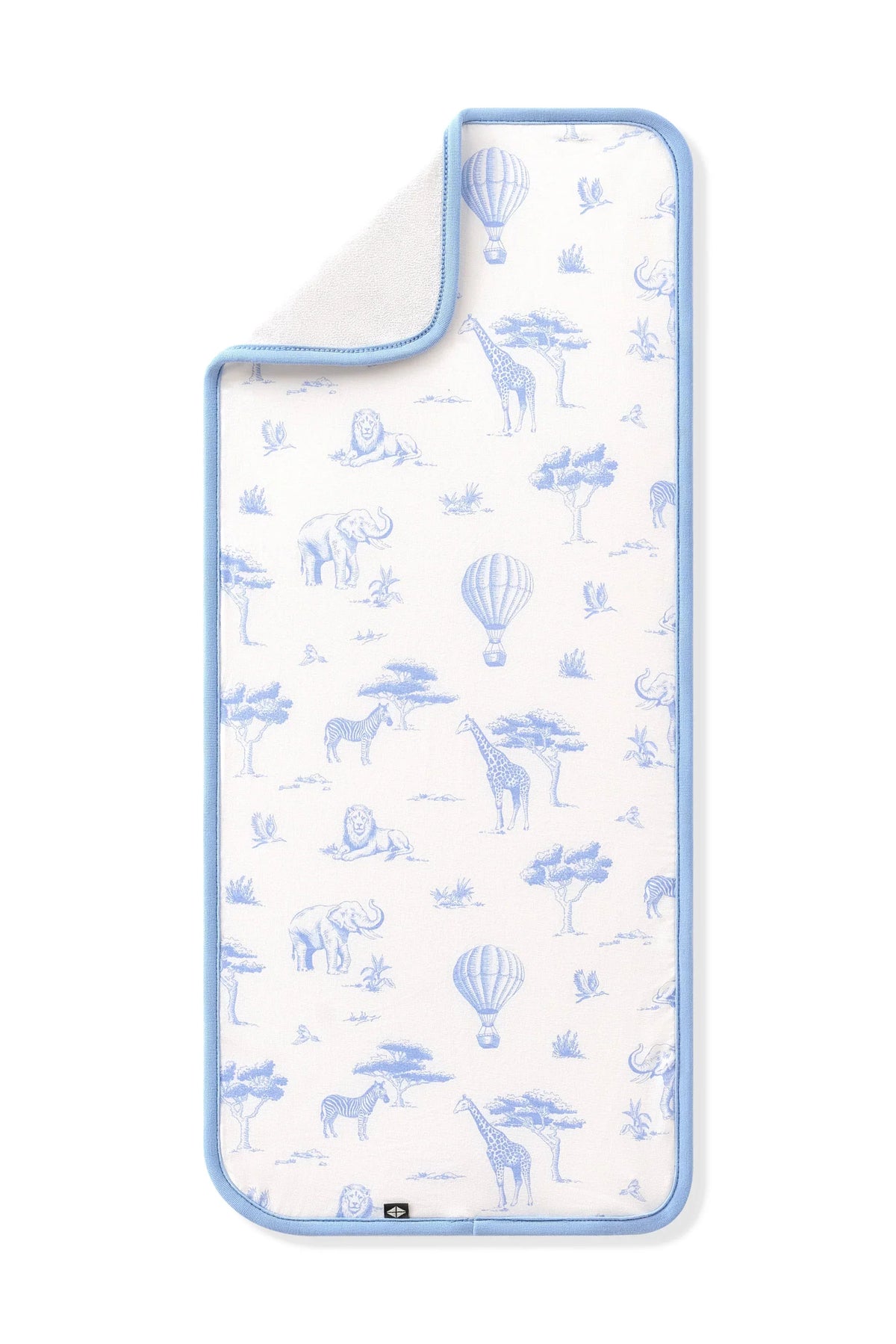 Burp Cloth in Toile Safari