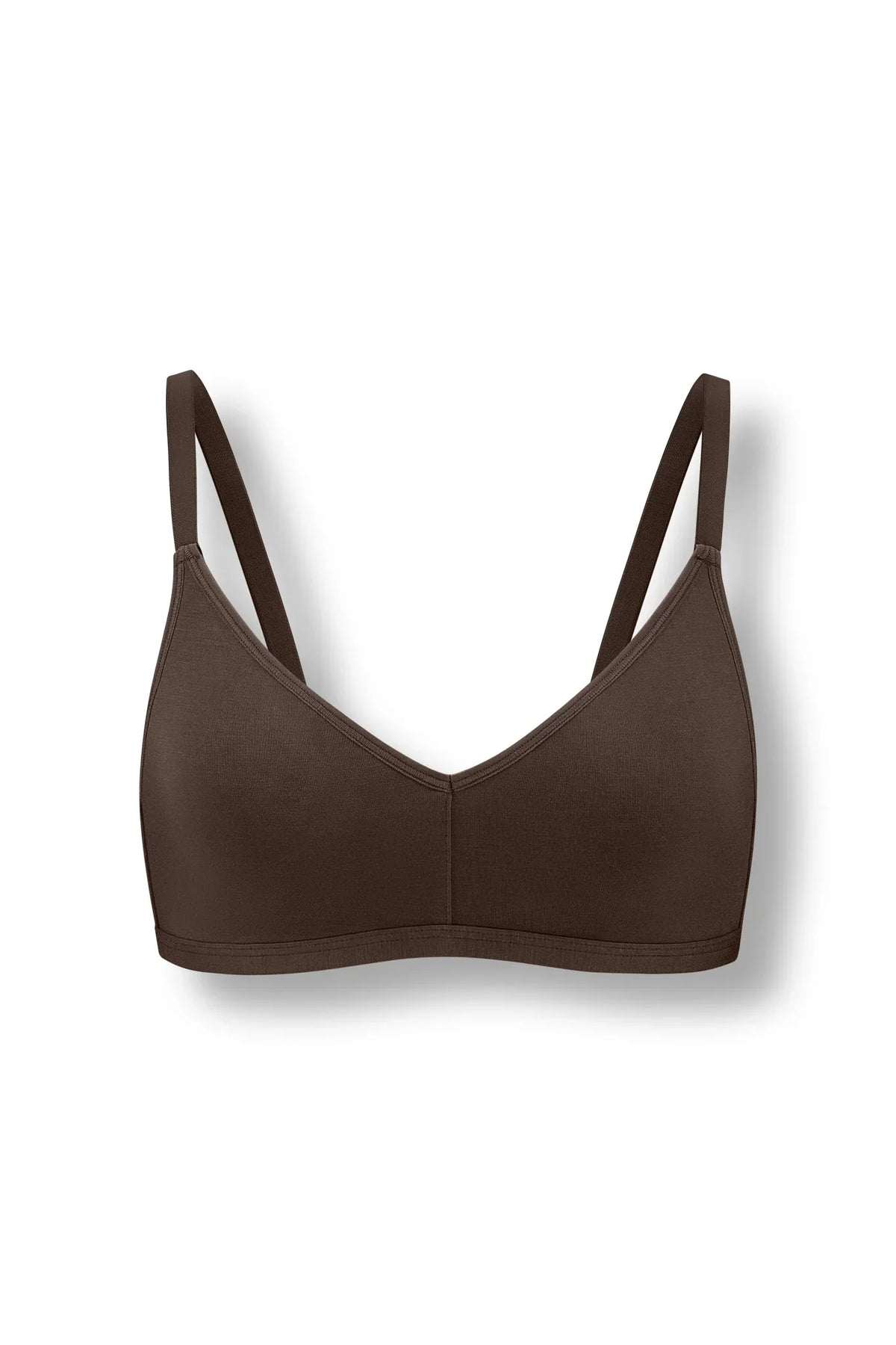 Women's V-Neck Bra in Toffee