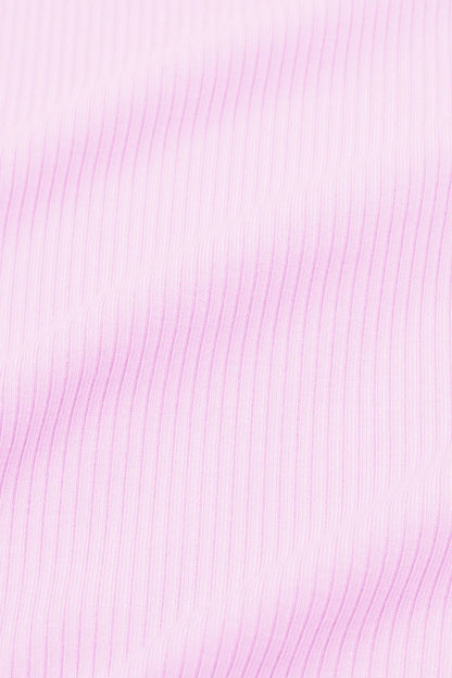 Ribbed Spaghetti Strap Bodysuit in Thistle