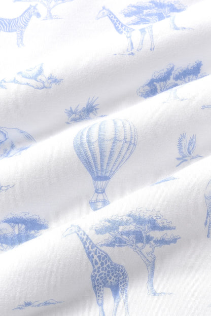 Crib Sheet in Toile Safari
